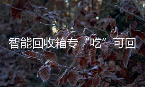 箱专可智能垃圾吃回收回收